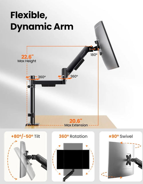Load image into Gallery viewer, Stackable Dual Gaming Monitor Arm
