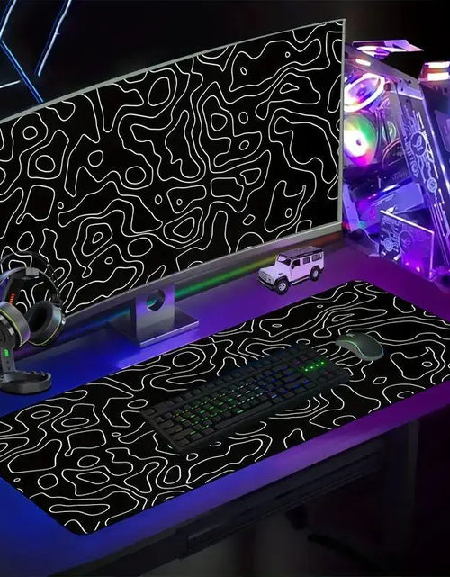 Load image into Gallery viewer, Large Non-Slip Line Pattern Gaming Mouse Mat
