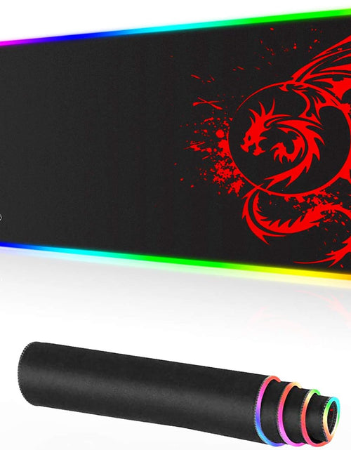 Load image into Gallery viewer, RGB Gaming Mouse Pad Anime Dragon Mousepad
