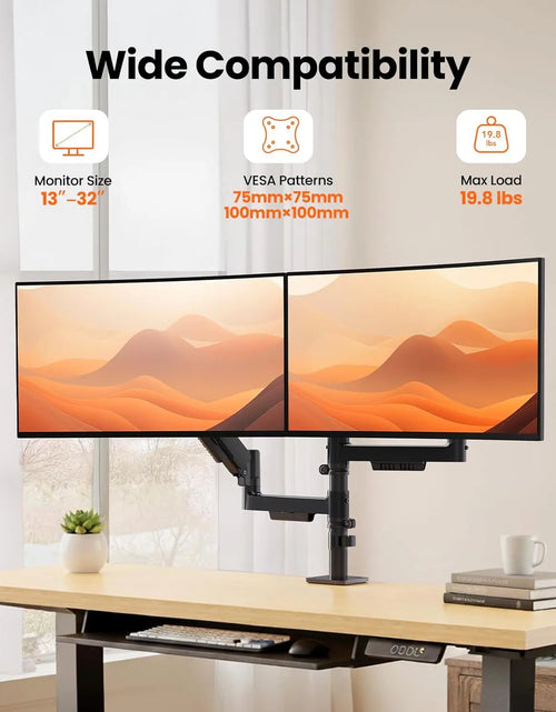 Load image into Gallery viewer, Stackable Dual Gaming Monitor Arm
