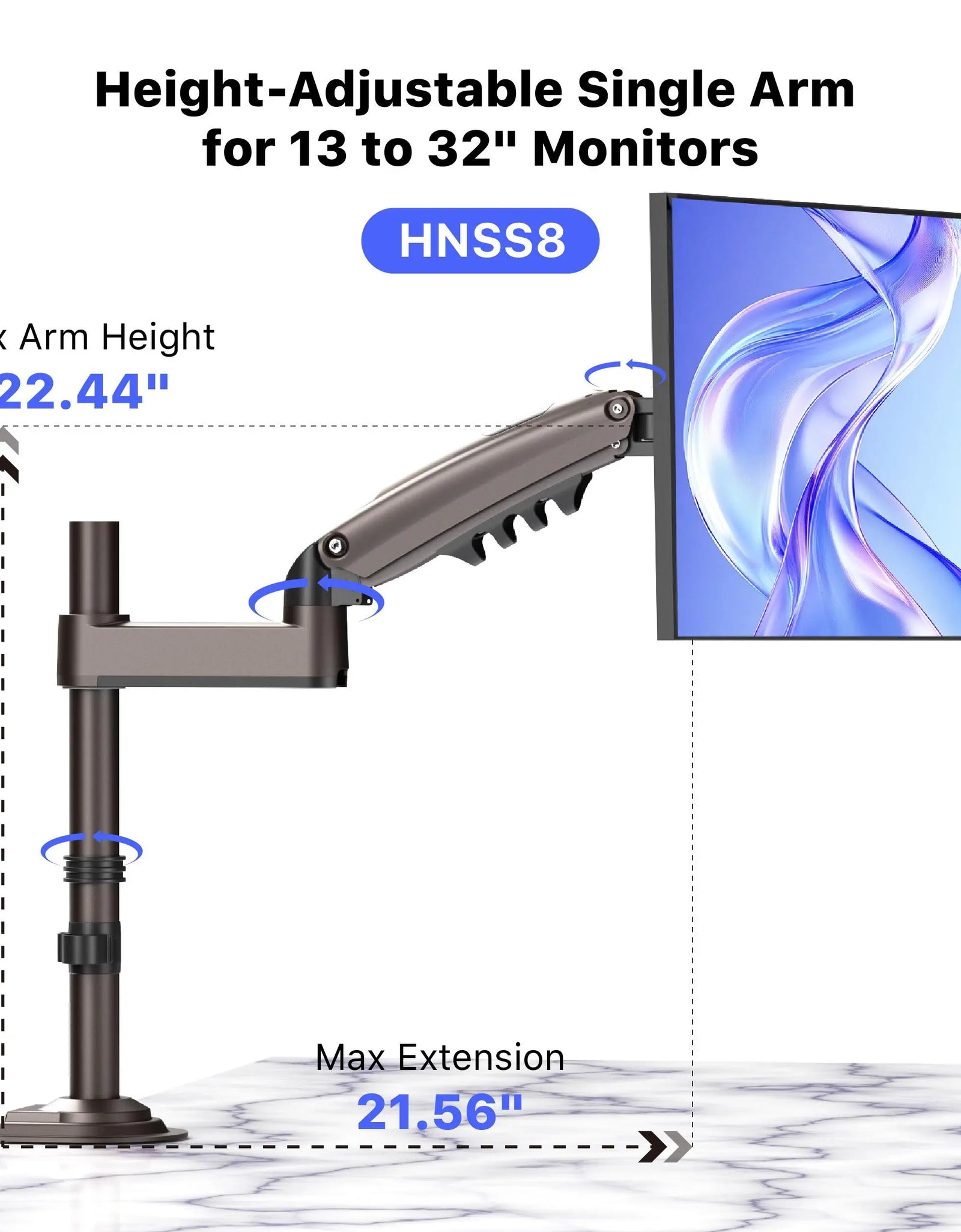 Stackable Dual Gaming Monitor Arm