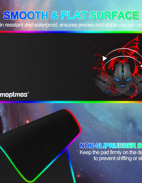 Load image into Gallery viewer, RGB Gaming Mouse Pad Anime Dragon Mousepad

