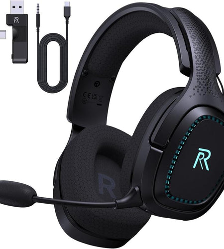 2.4Ghz Wireless Gaming Headset for PS5, Xbox(Wired), PC, Nintendo Switch