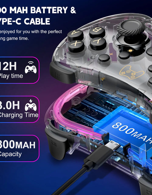 Load image into Gallery viewer, Wireless Switch Pro Controllers with RGB Light
