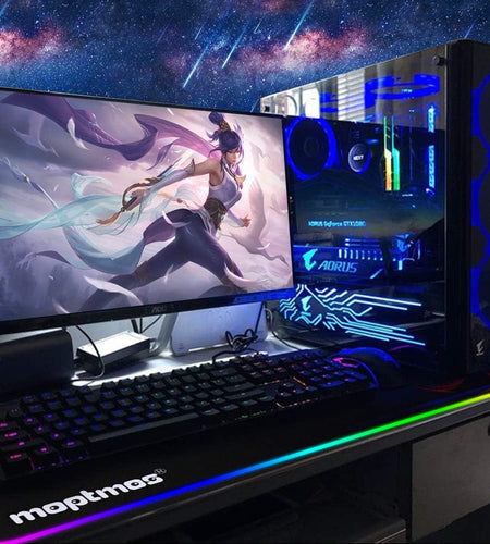 RGB Gaming Mouse Pad Anime Dragon Mousepad