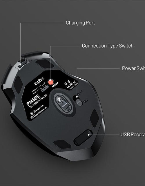 Load image into Gallery viewer, Rechargeable Multi-Device Wireless Bluetooth Mouse
